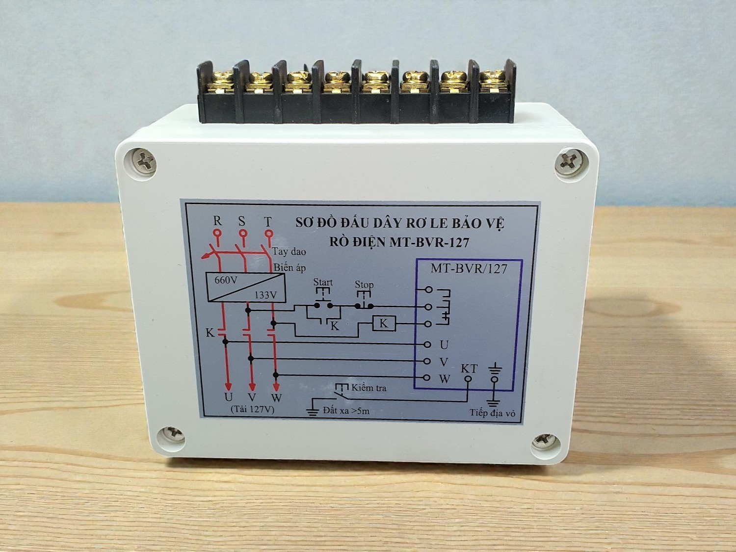 RƠ LE BẢO VỆ RÒ ĐIỆN 127V (MT-BVR/127)